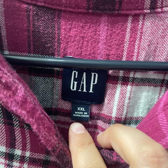 Gap distressed flannel women’s 2xl - Picture 4 of 4